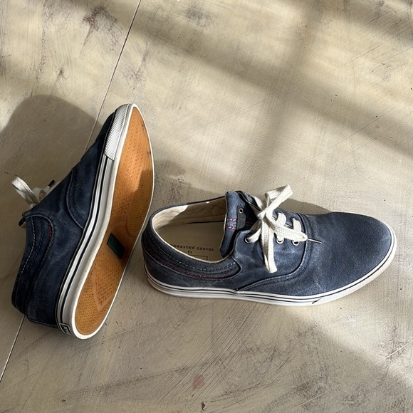 Women's L.L. BEAN Sunwashed Canvas Boat Tennis shoe #0 CBG9 04 Size 8 - Picture 6 of 6